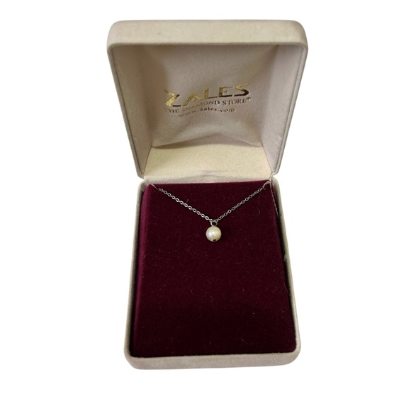 Zales single pearl necklace - Picture 1 of 3